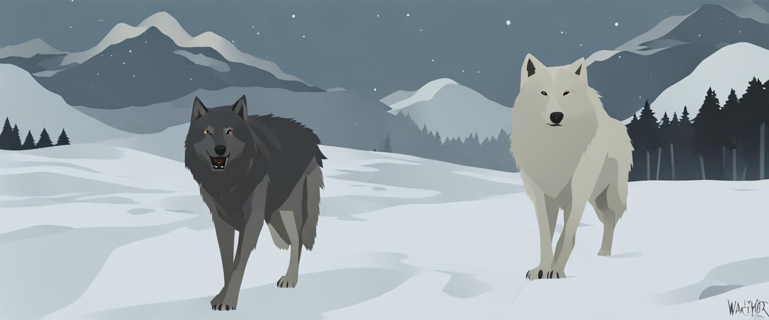 Wolves Guarding Watchtower