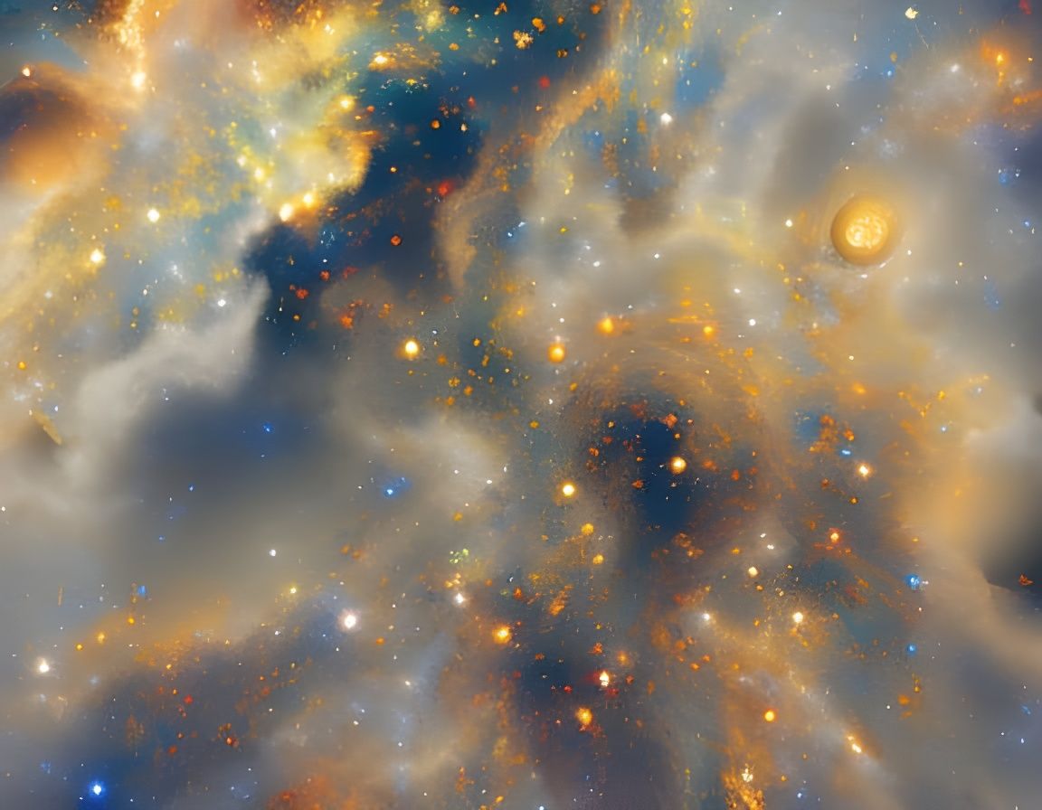 Ethereal Galaxy Under Starry Night Sky