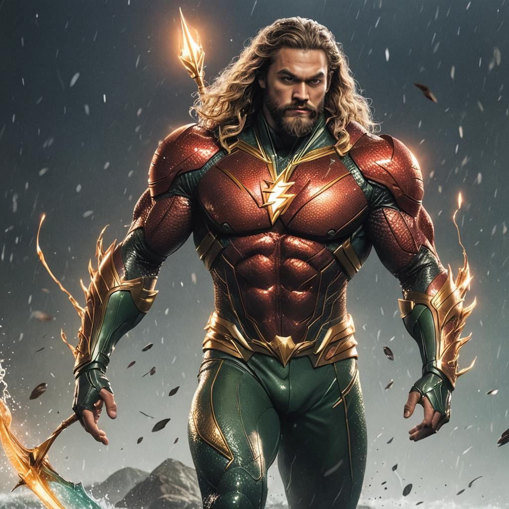 Aquaman and The Flash Hybrid Superhero