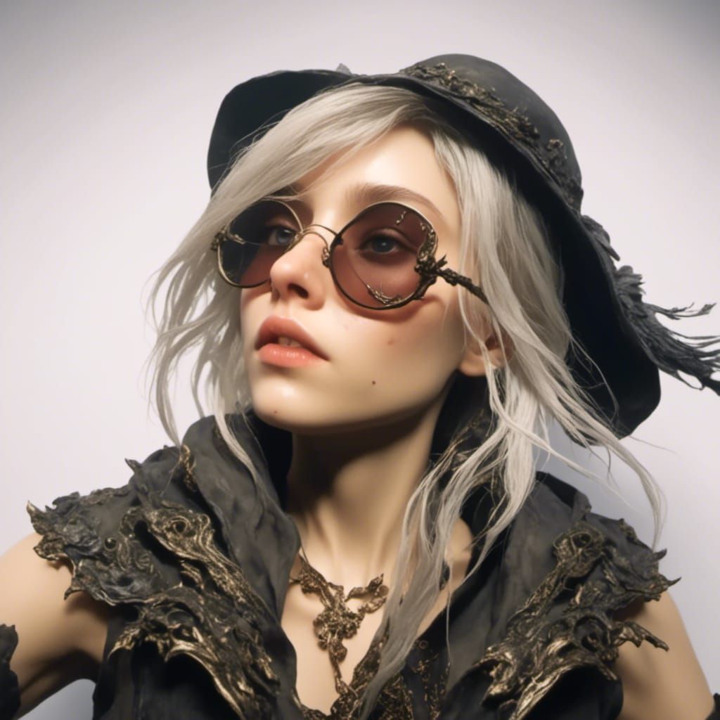 Bloodborne Female Hunter in Gothic Horror Style