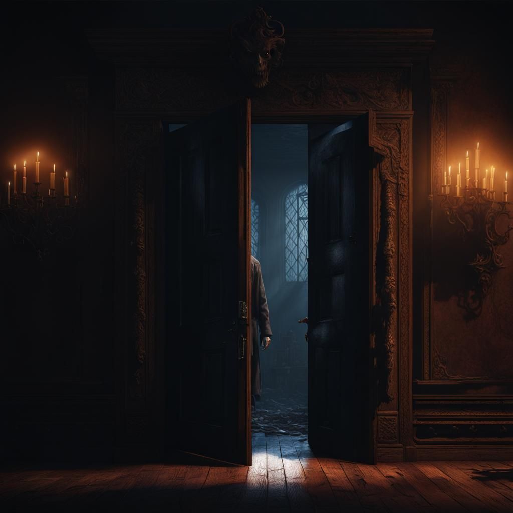 Ghostly Figure in Shadows: Fantasy Concept Art