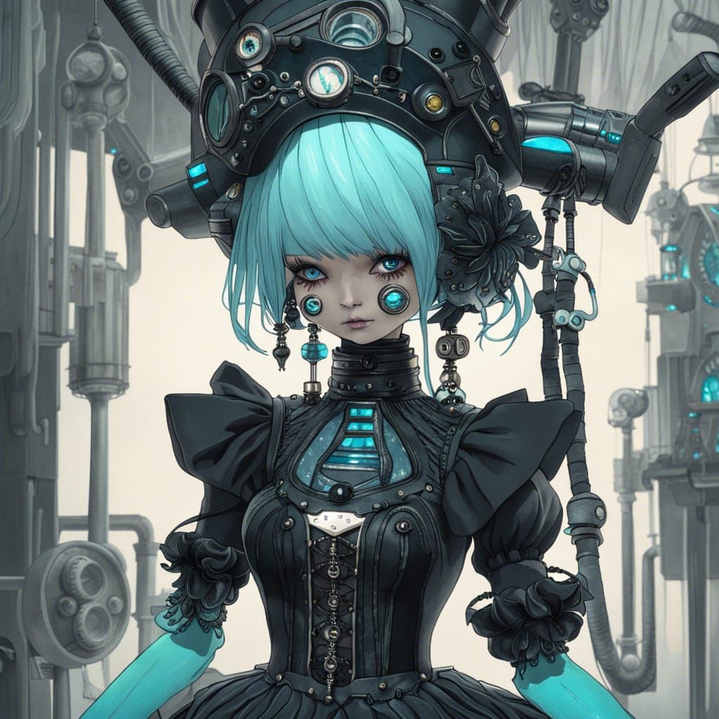 Goth  robot girl
