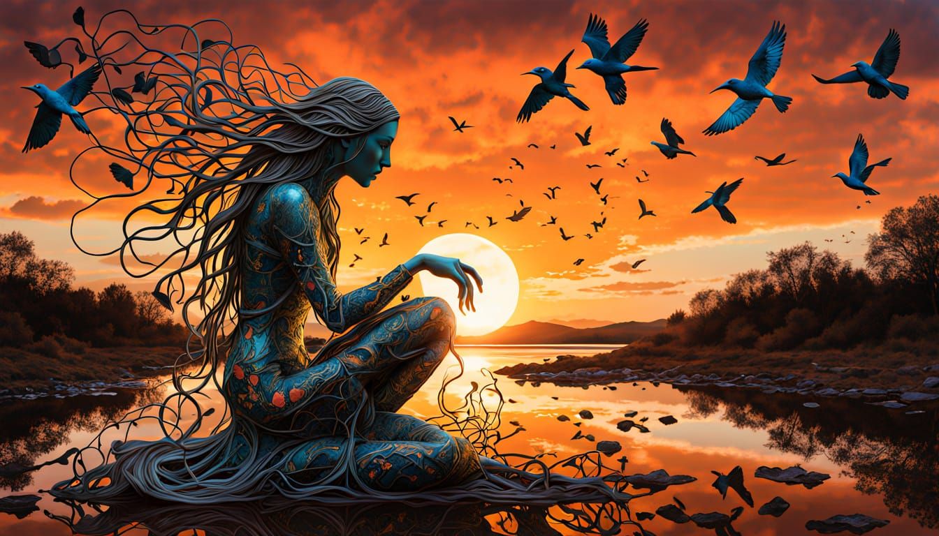 Surreal Fragmented Sculpture in Bio Art Style