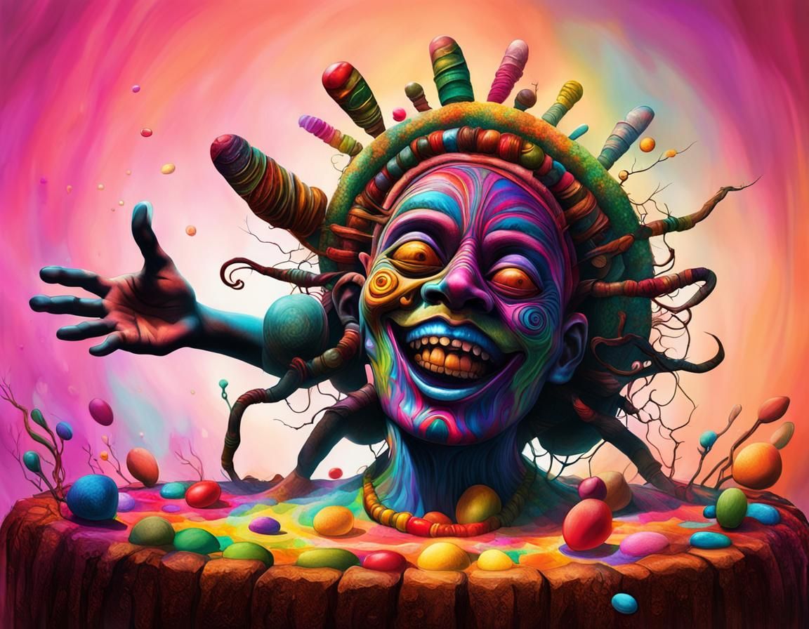 Freaky Face Reaches for the Divine