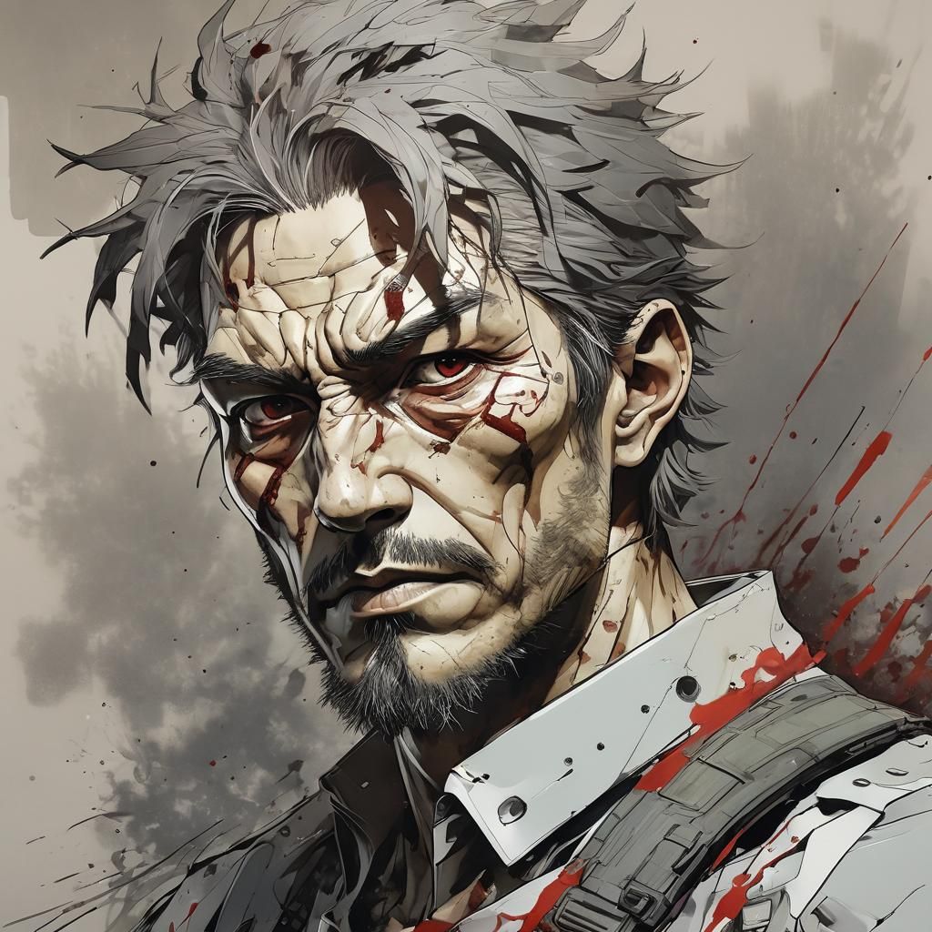 Manga Concept Art Inspired by Yoji Shinkawa