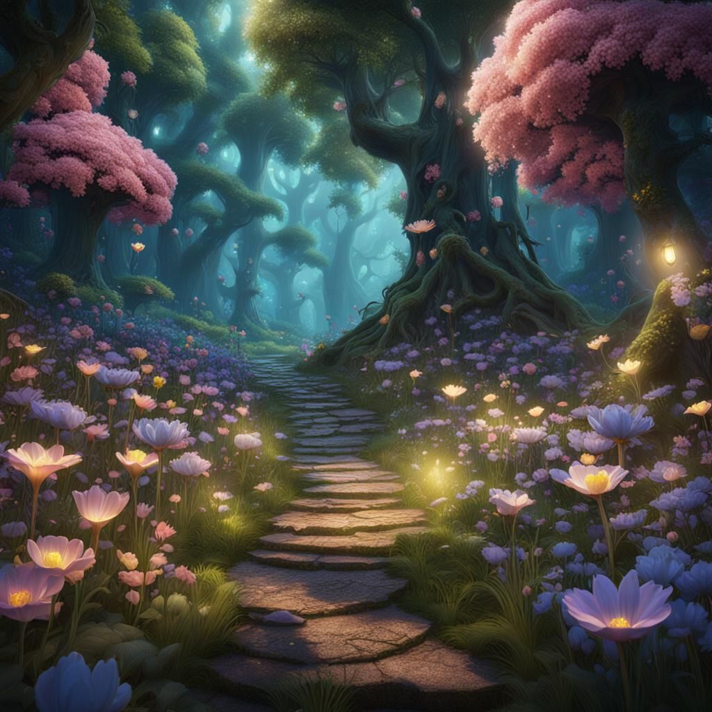 Fairies in Whispering Woods: Fantasy Concept Art