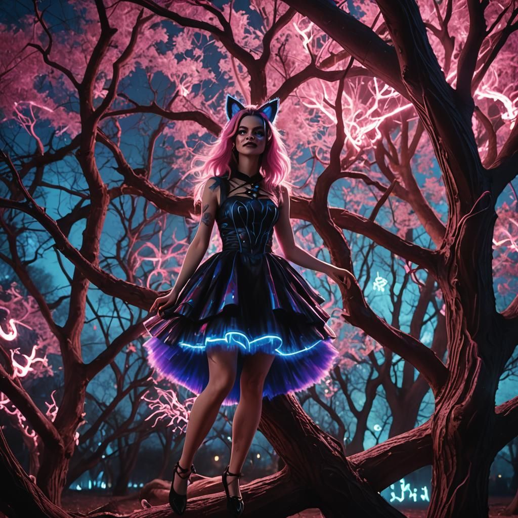 neon goth Alice