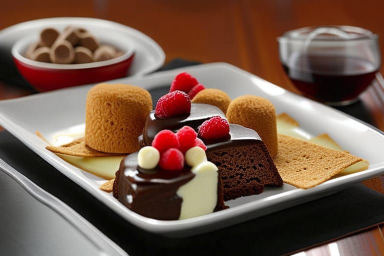 Delicious AI-Generated Variety of Desserts