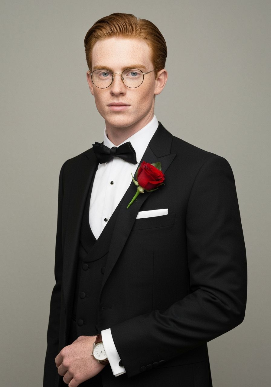 Dapper Young Man Portrait in Studio Lighting