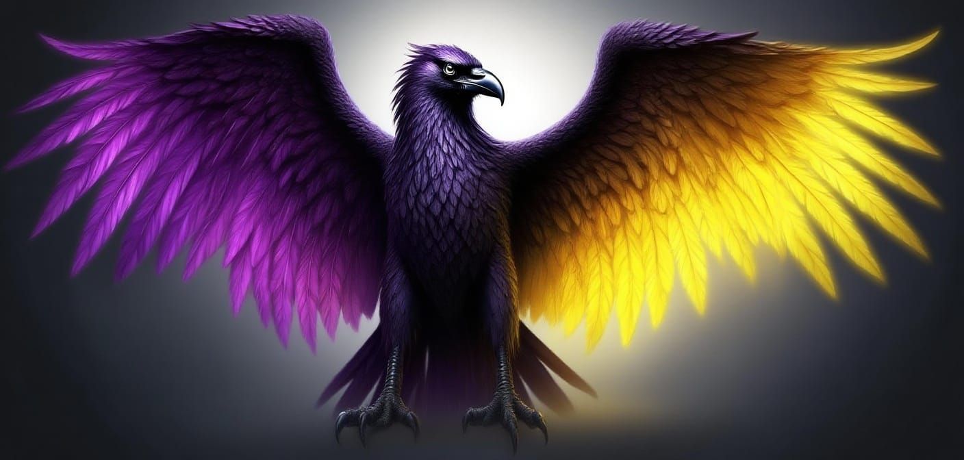 Dark Fantasy Angelic Raven Wings Masterpiece