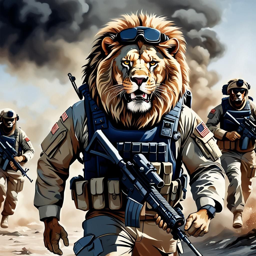 Fierce Lion Navy Seal on Combat Mission