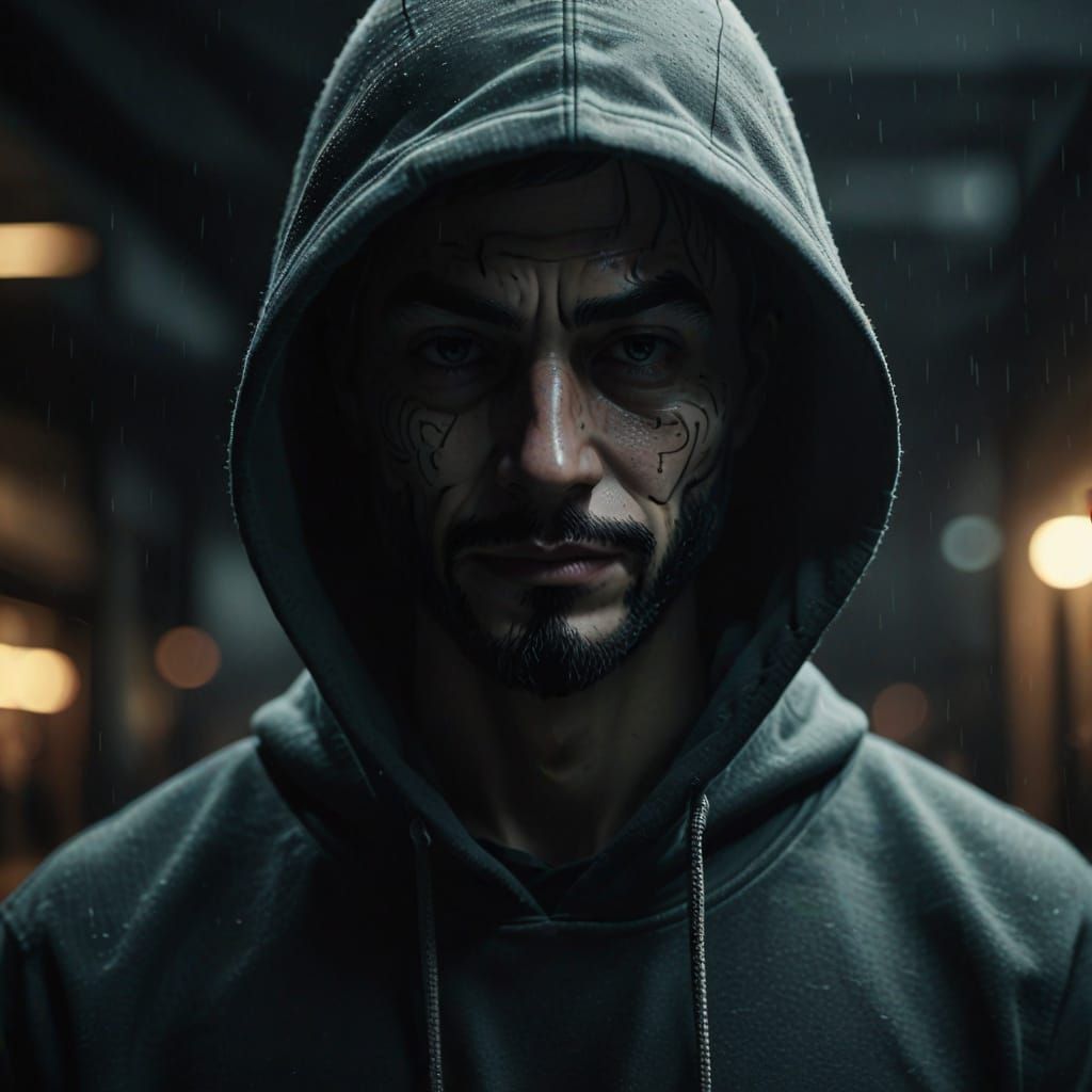 Mysterious Anonymous Figure in Moody Digital Art