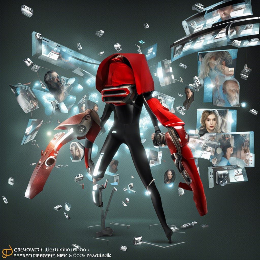 Transforming Media to Text in Hyperrealistic Style