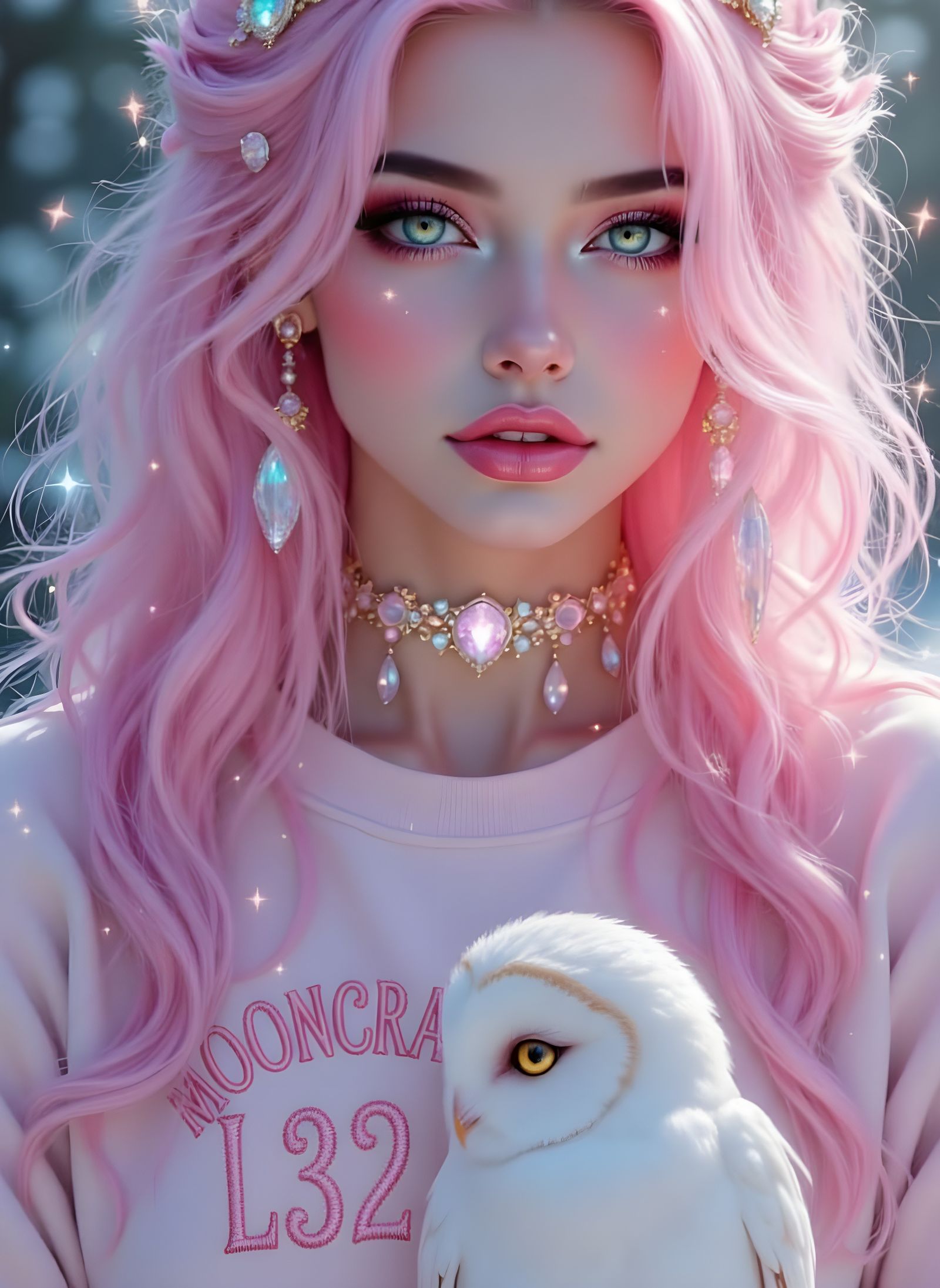 Sweatshirt Design for @Mooncraftnartrose featuring barn owl ...