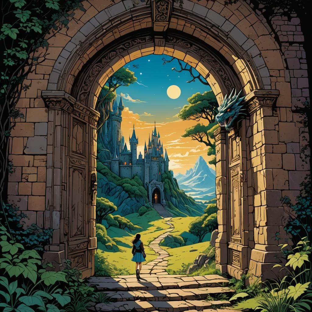 Portal to a Magical Realm, Comic Book Art