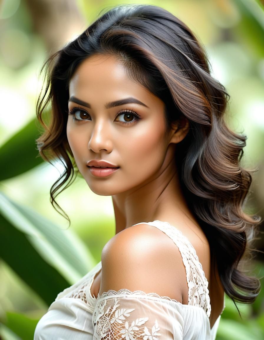 Tropical Indonesian Woman in Ultra-High Definition