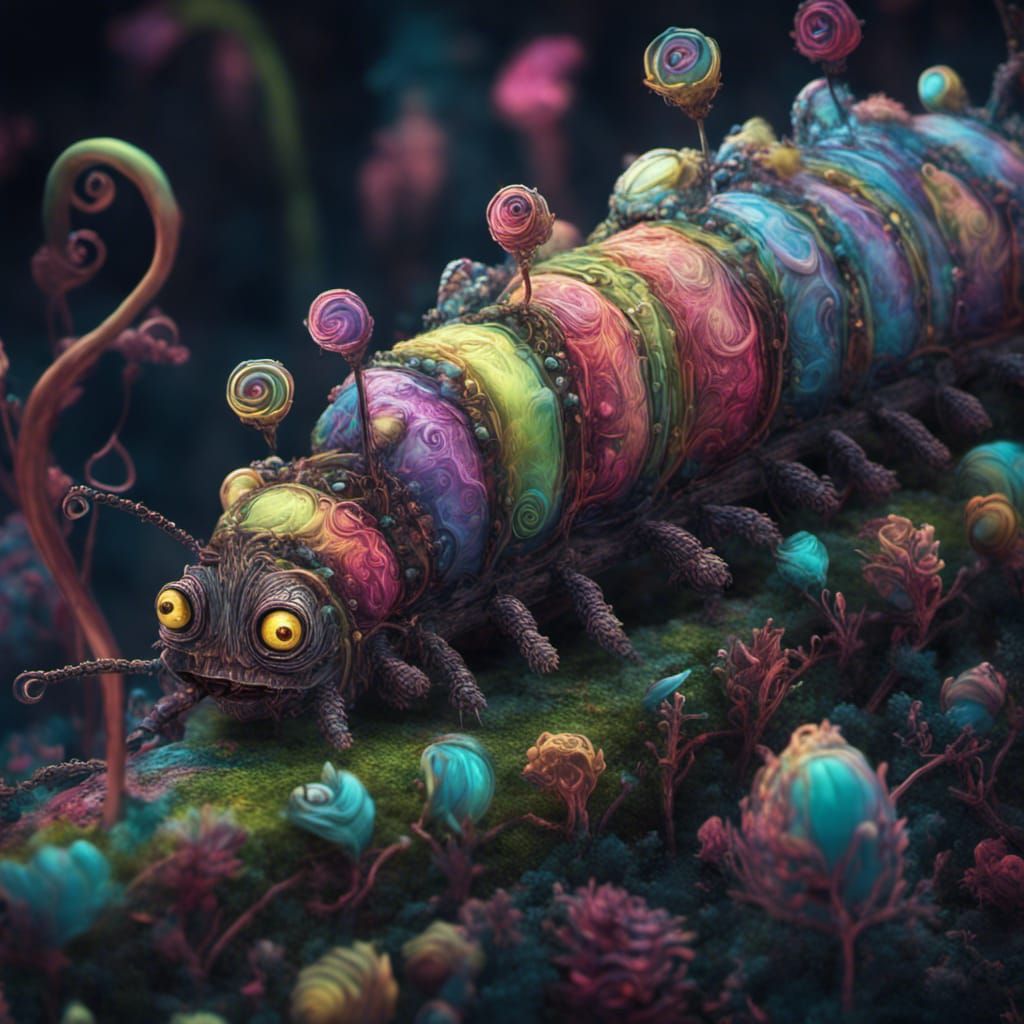 Creepy Caterpillar from Alice in Wonderland
