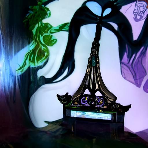 Art Nouveau Witch Altar Illustration