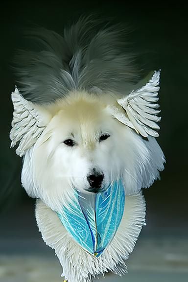 Winged Samoyed: A Fantasy Dog Breed