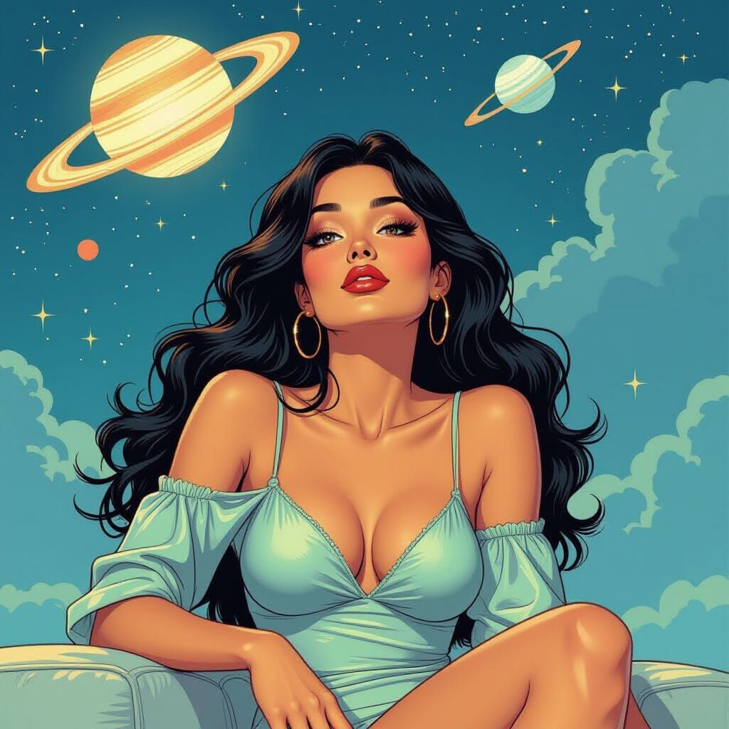 Languid Woman in a Languid Universe