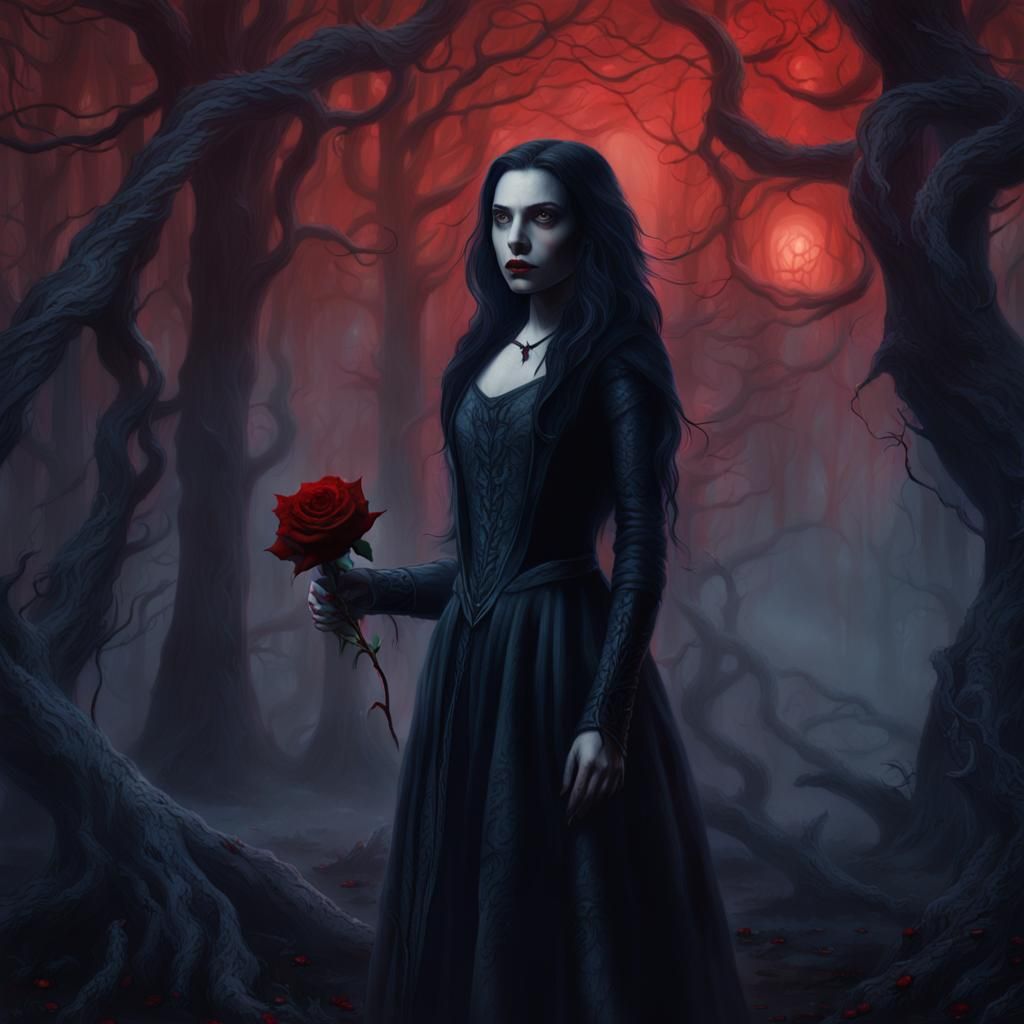 Nikkita Lyons as a Vampire in Dark Forest