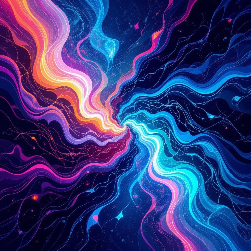 Surreal Iridescent Light Artwork