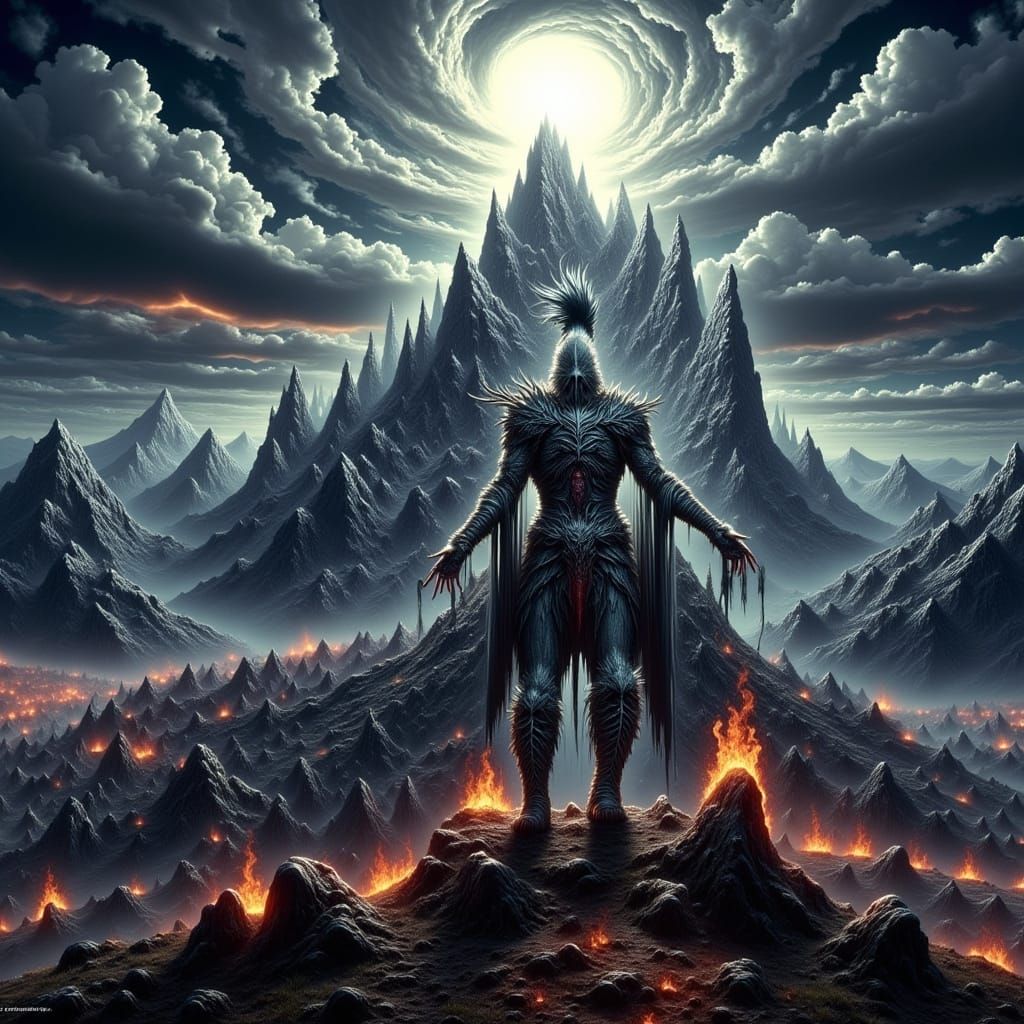 Epic Dark Fantasy Warrior Issues Challenge to Dark Forces