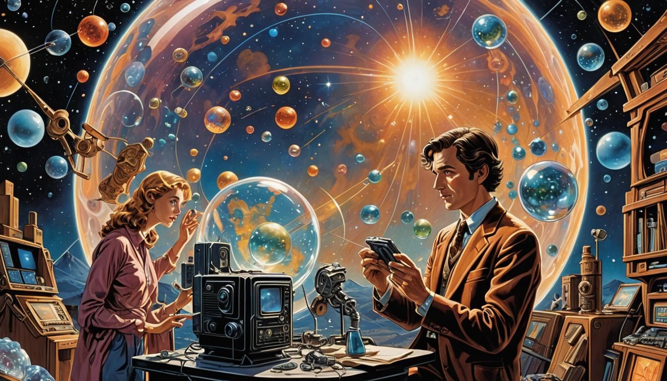 Retro Magazine Cover: Monitors and Crystals in Comic Art