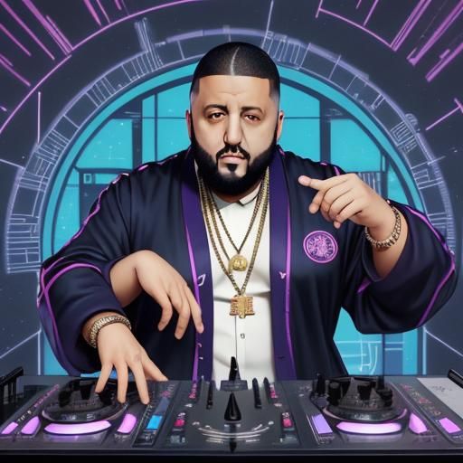 DJ Khaled in Anime Key Visual Style