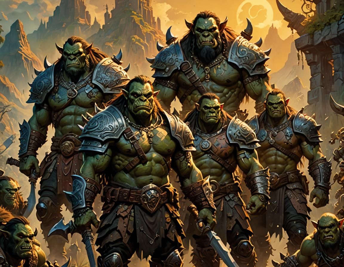 Orcs of Orsinium: A Vibrant Fantasy Illustration