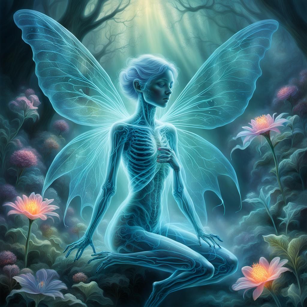 Chemiluminescent Smoke Fairies with Flower X-Ray