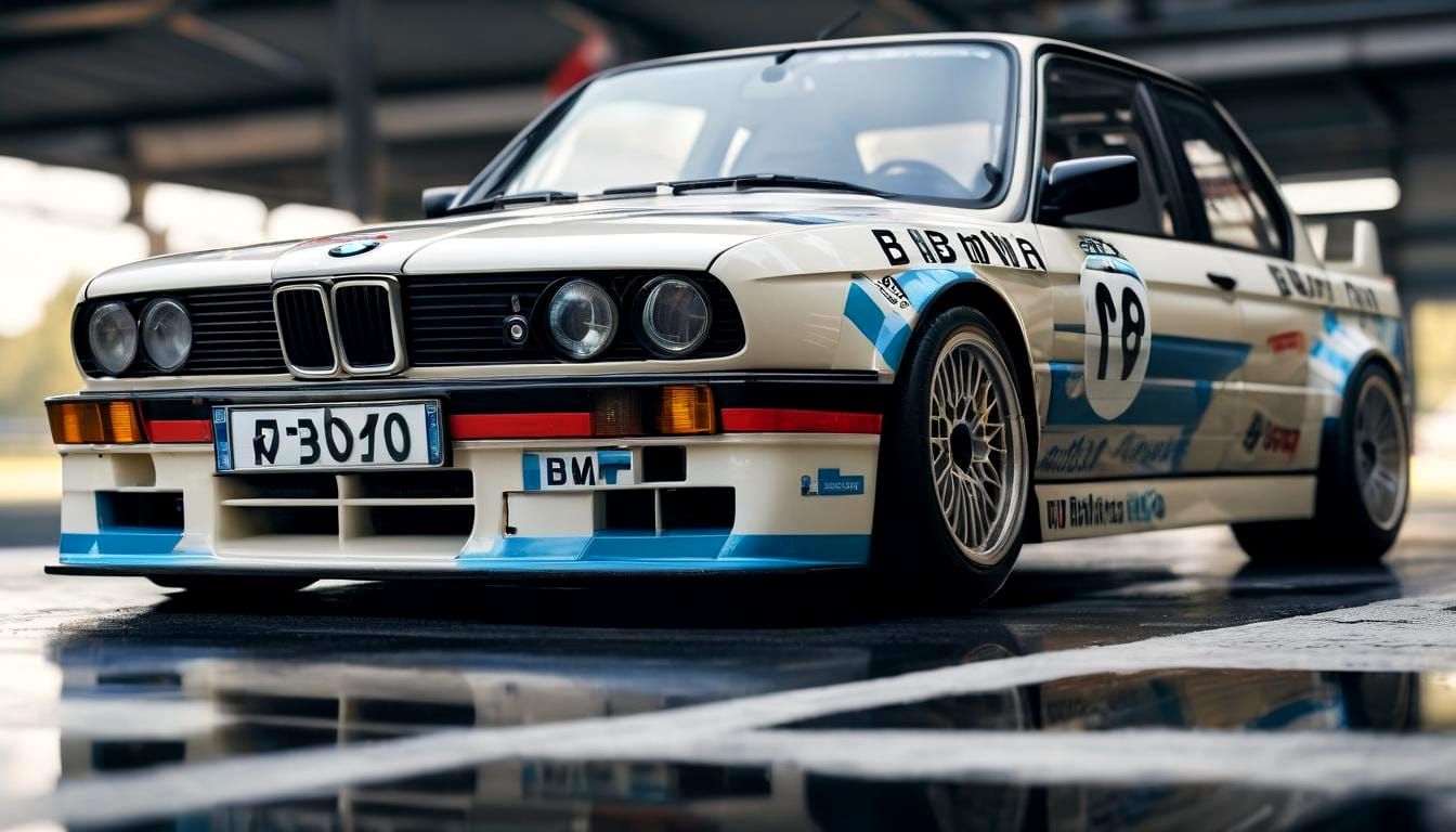 bmw e30 , tuning , race car , parking , bemmer , classic rac...