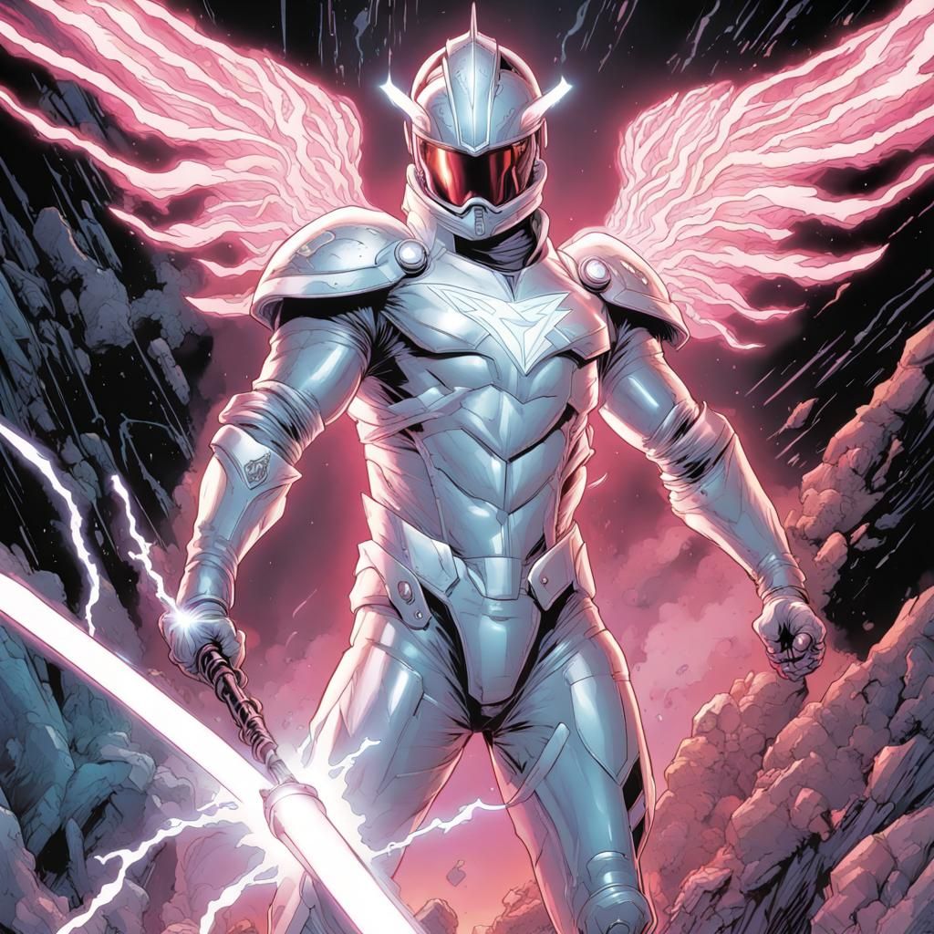 Futuristic God-King with Lightning and Ice Powers