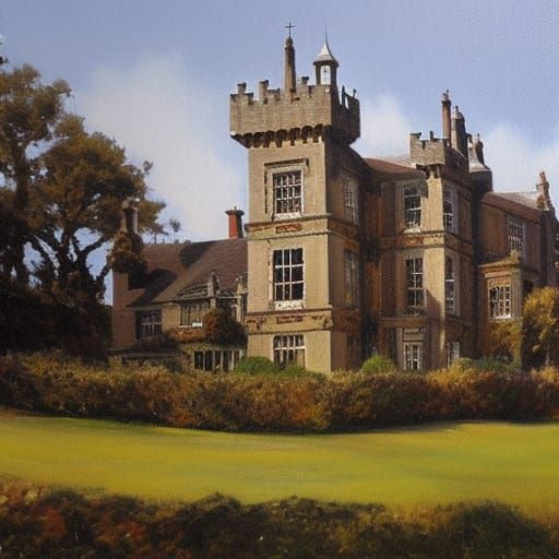 Glenridge Hall Castle: Oil Painting by Gurney