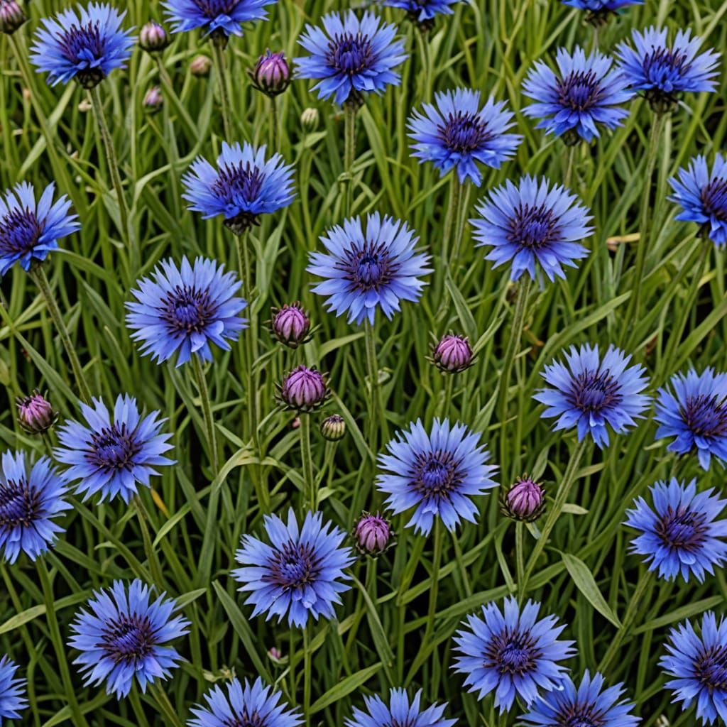 1 perrenial cornflower