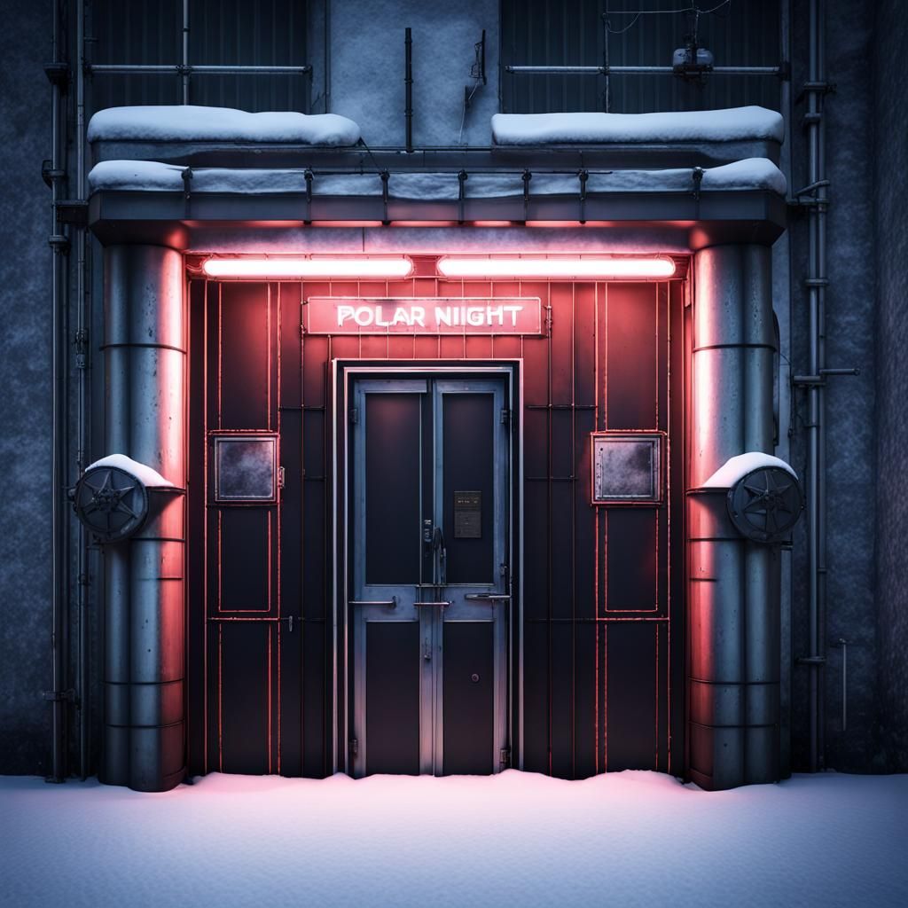 Polar Night: Techno-Gothic Club Entrance in Norway