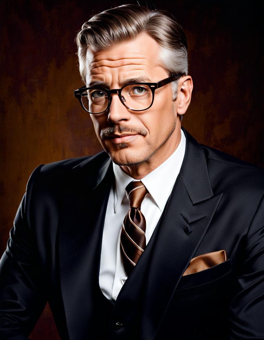 Handsome Distinguished Man with Glasses