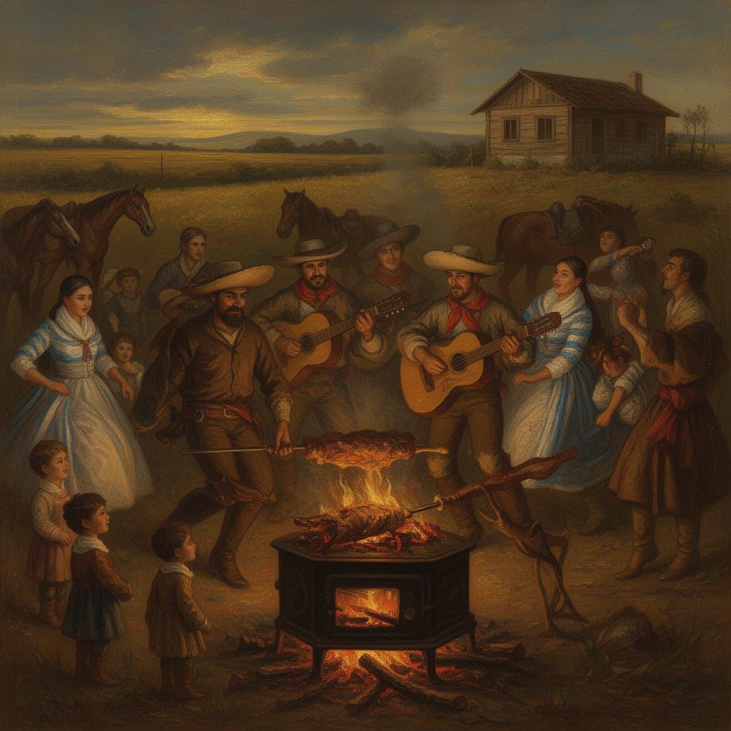 Gauchos Celebrate Yule With Music and Dance in Rural Argenti...