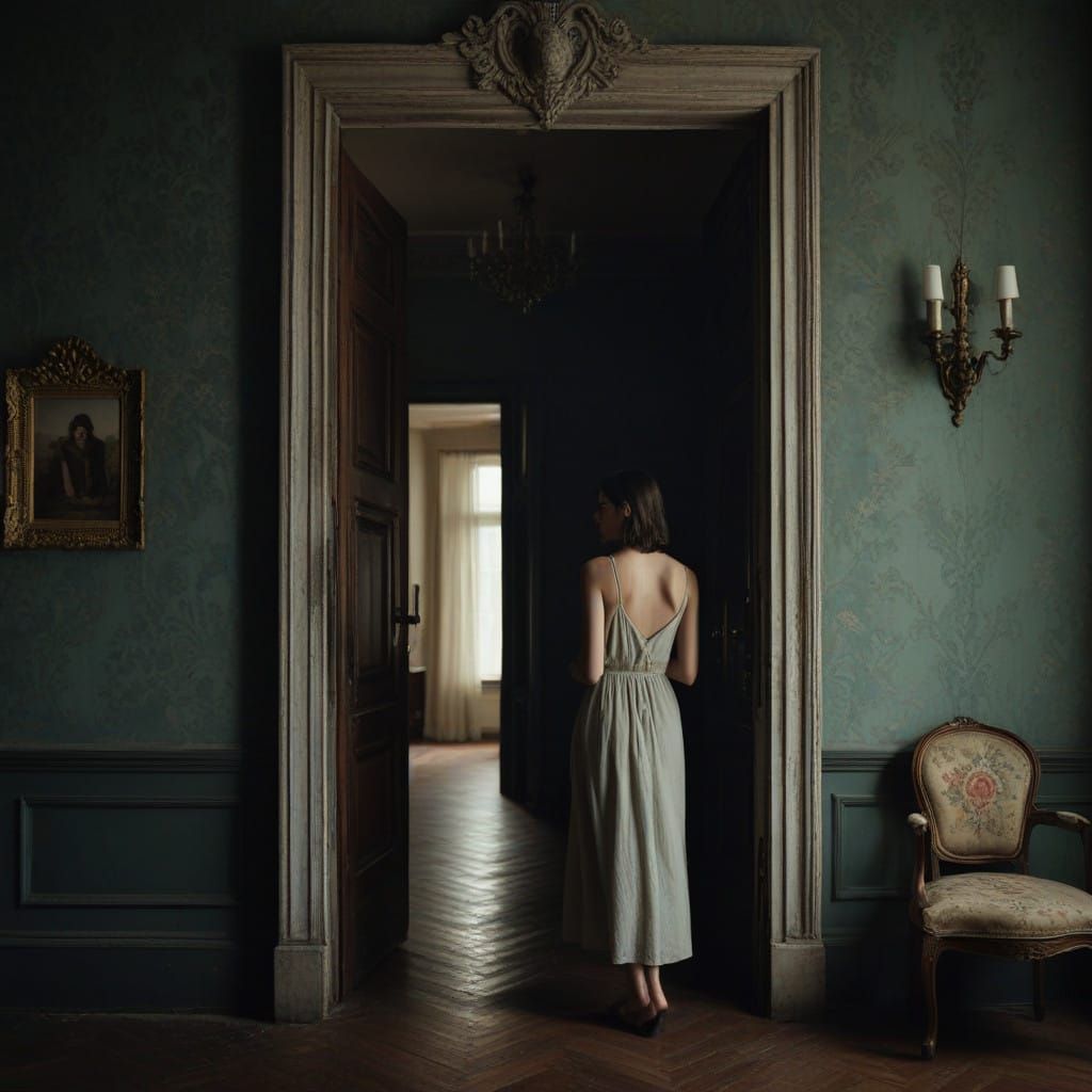 Woman Discovers Mysterious Basement Door in Grand Villa