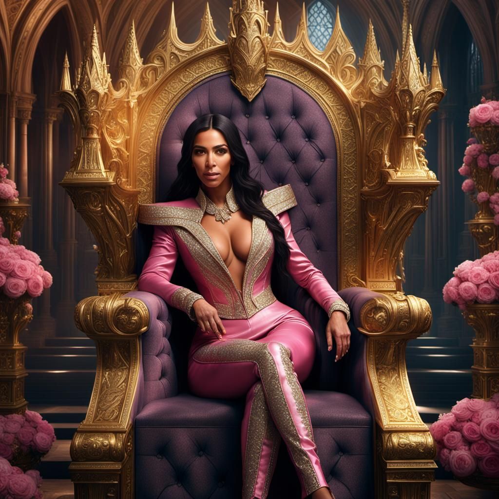 Kim Kardashian as Queen of Hogwarts: Digital Art