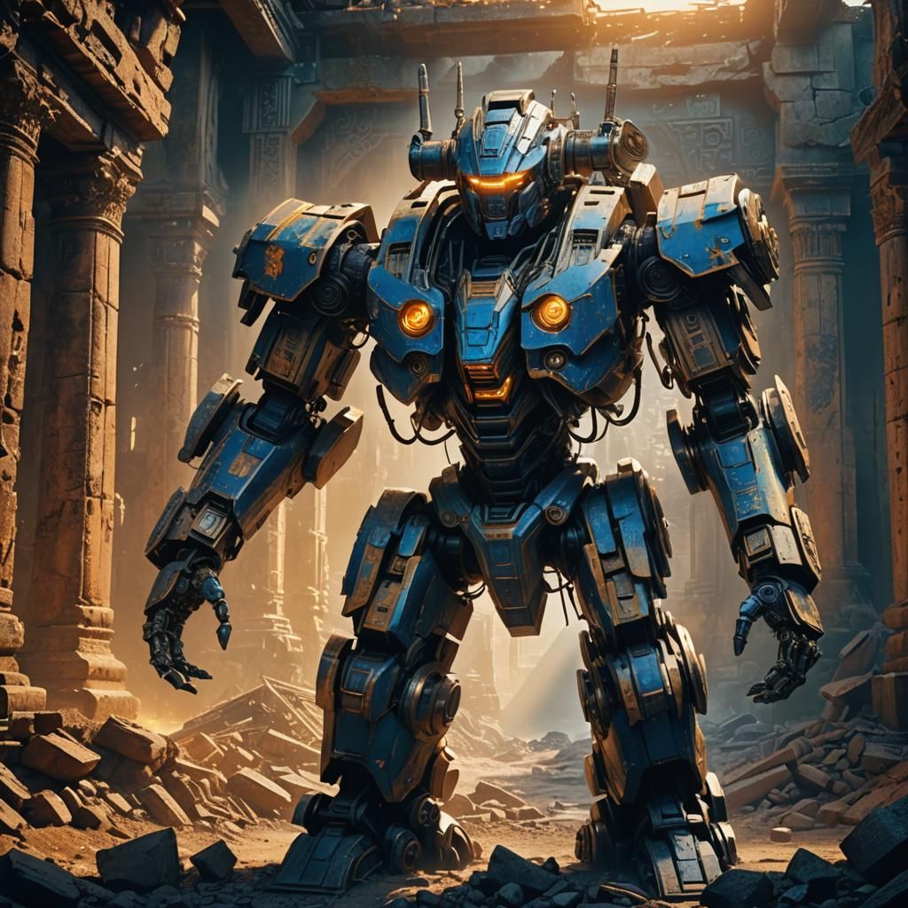 Tank to Robot Transformation in Ancient Ruins