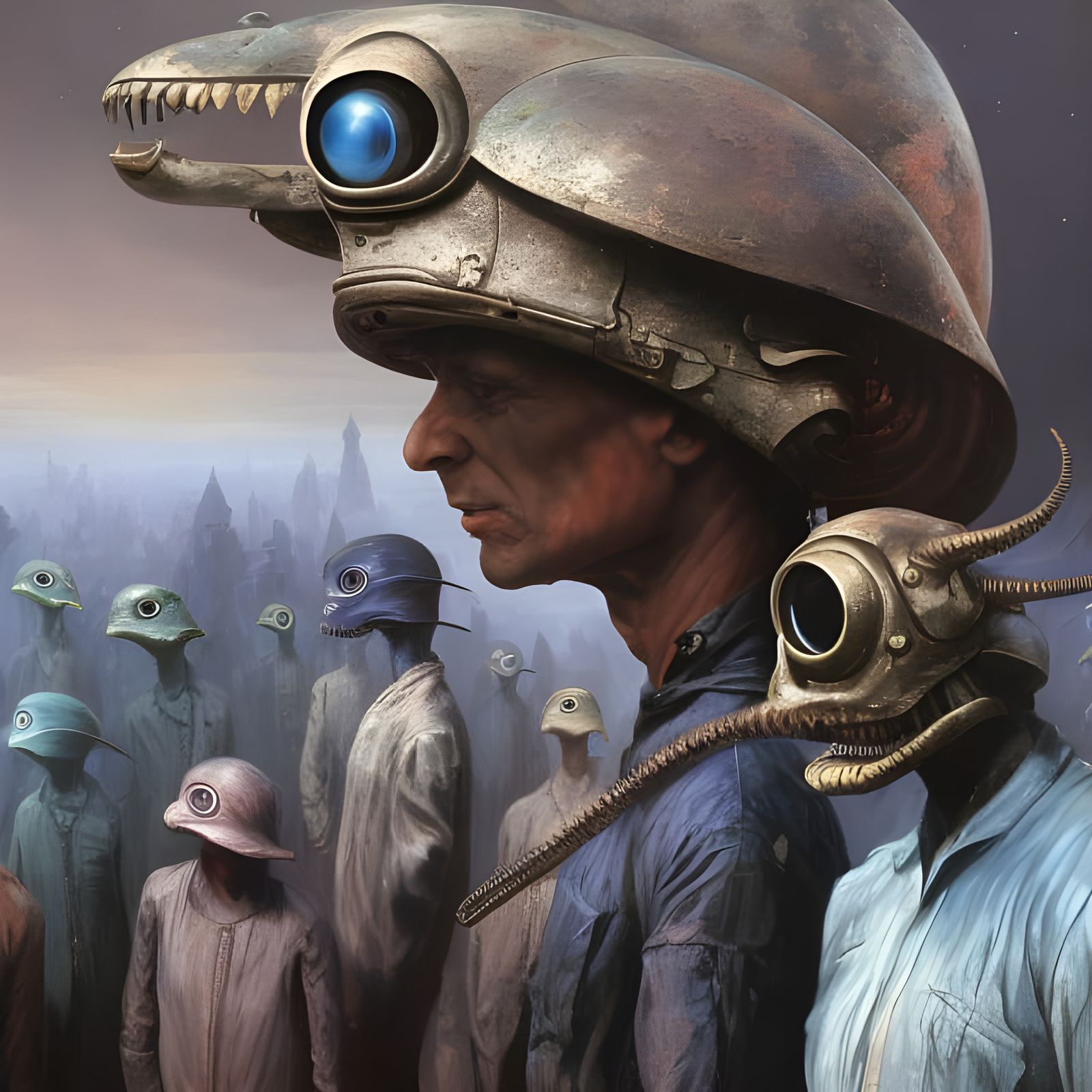 Cartoon Aliens in Surreal 3D Render