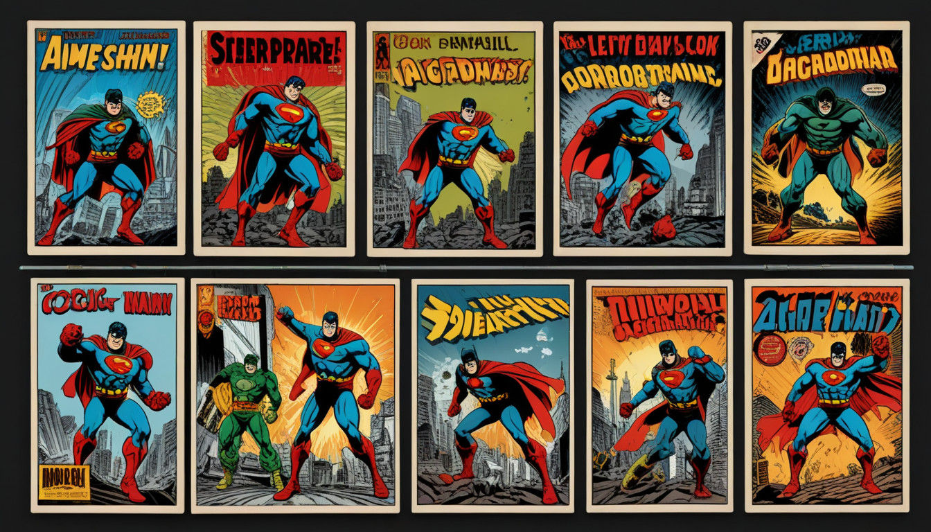 Retro Comic Book Art in Vibrant Colors