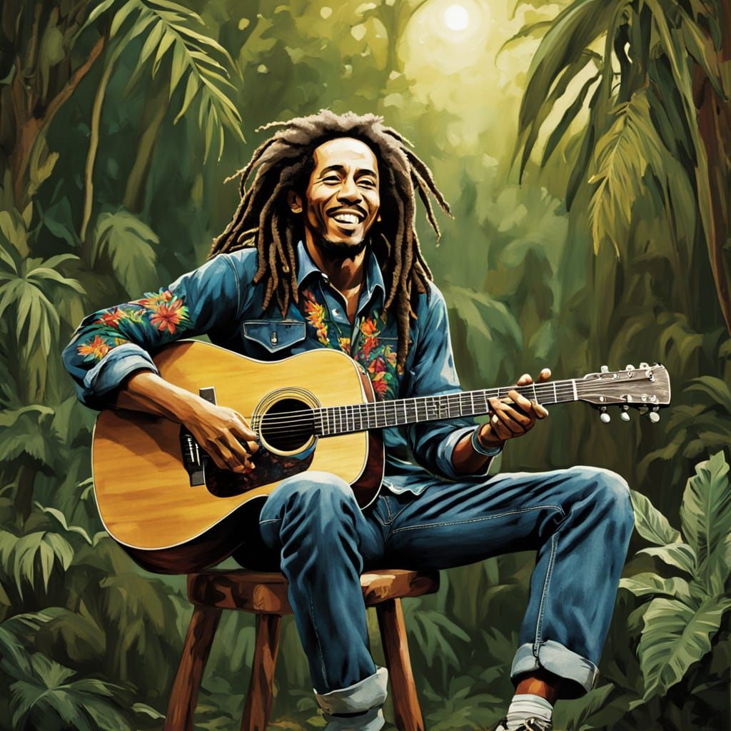 Reggae Icon in Jamaican Oasis