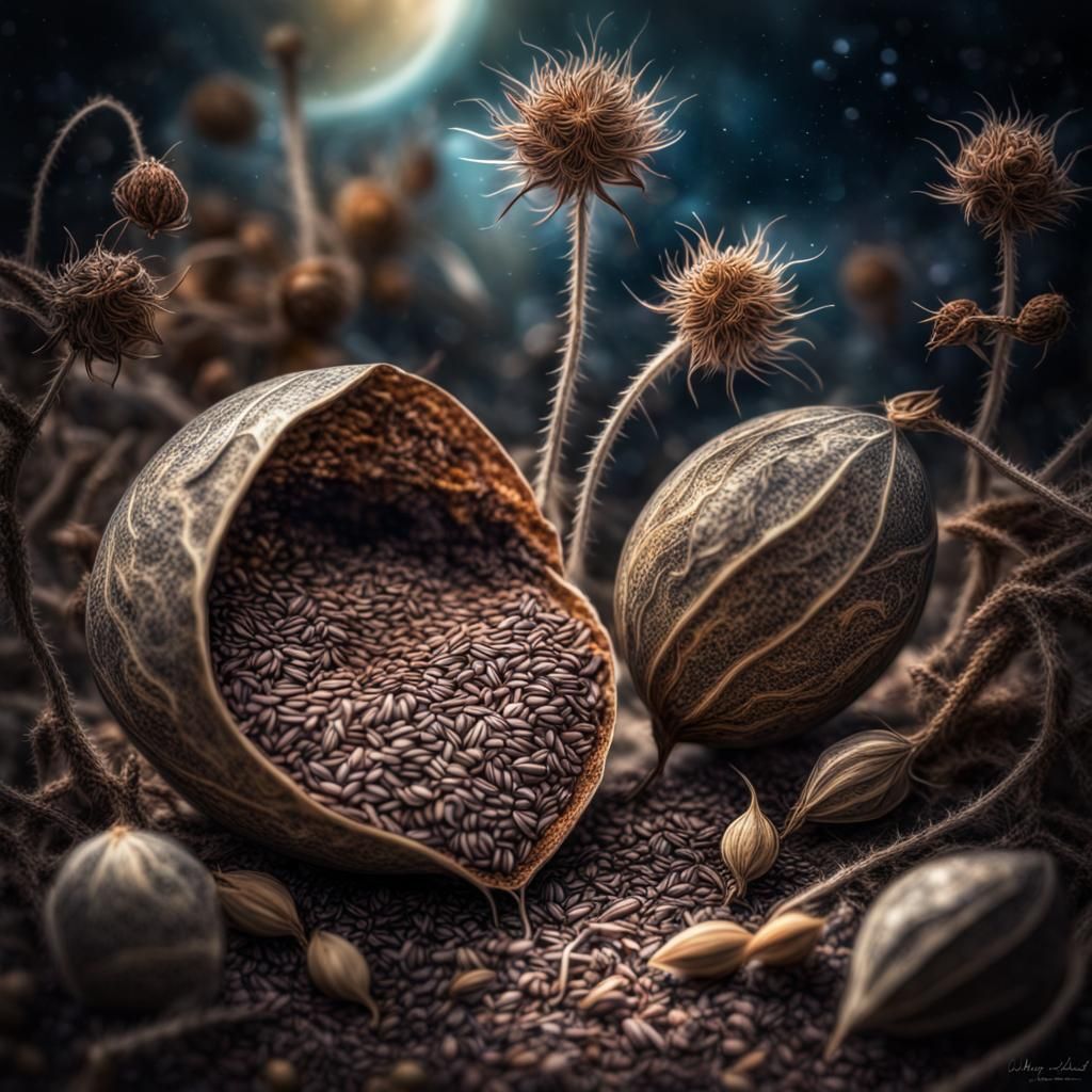 Cosmic Seed Lovers: A Hyperrealistic Fantasy