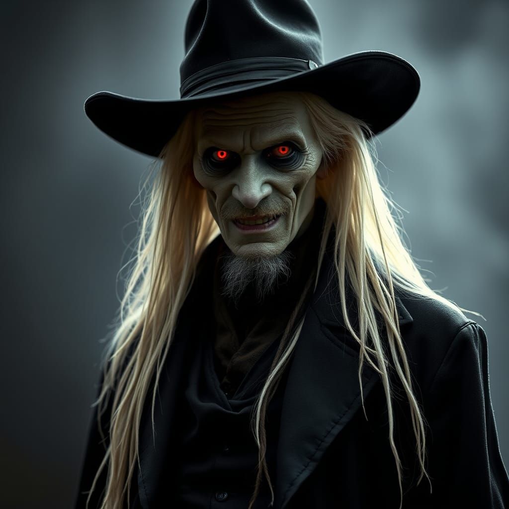 Demonic Gunfighter in Dark Gothic Style