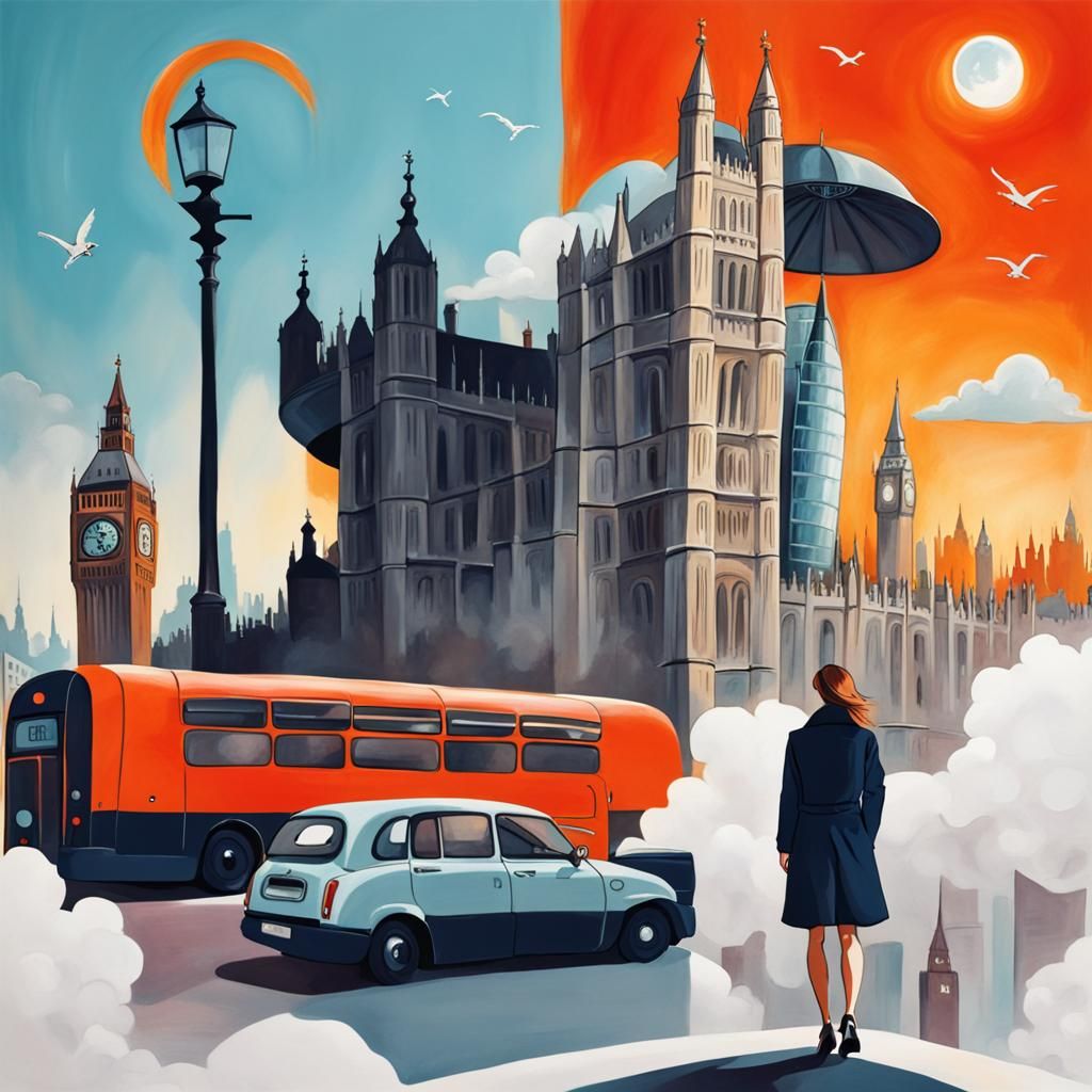 Dreamlike London Cityscape
