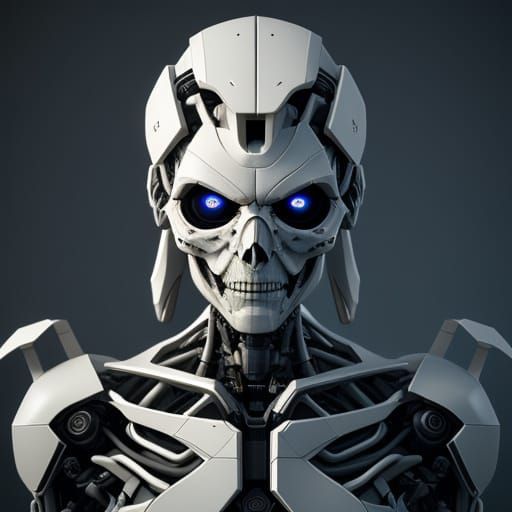 Mechanical Servant in Dark Academia Futurism