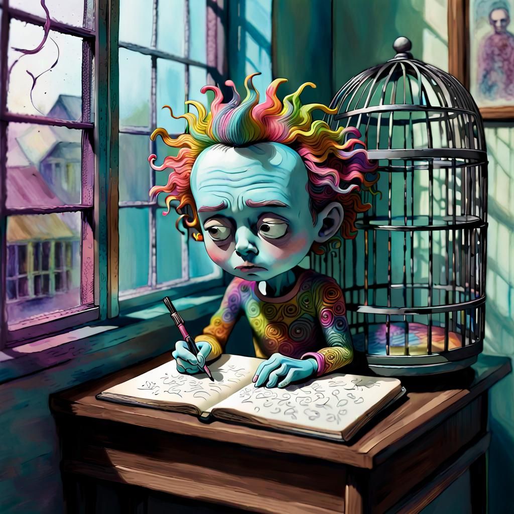 Mind whirling, sorrow growing, I write…