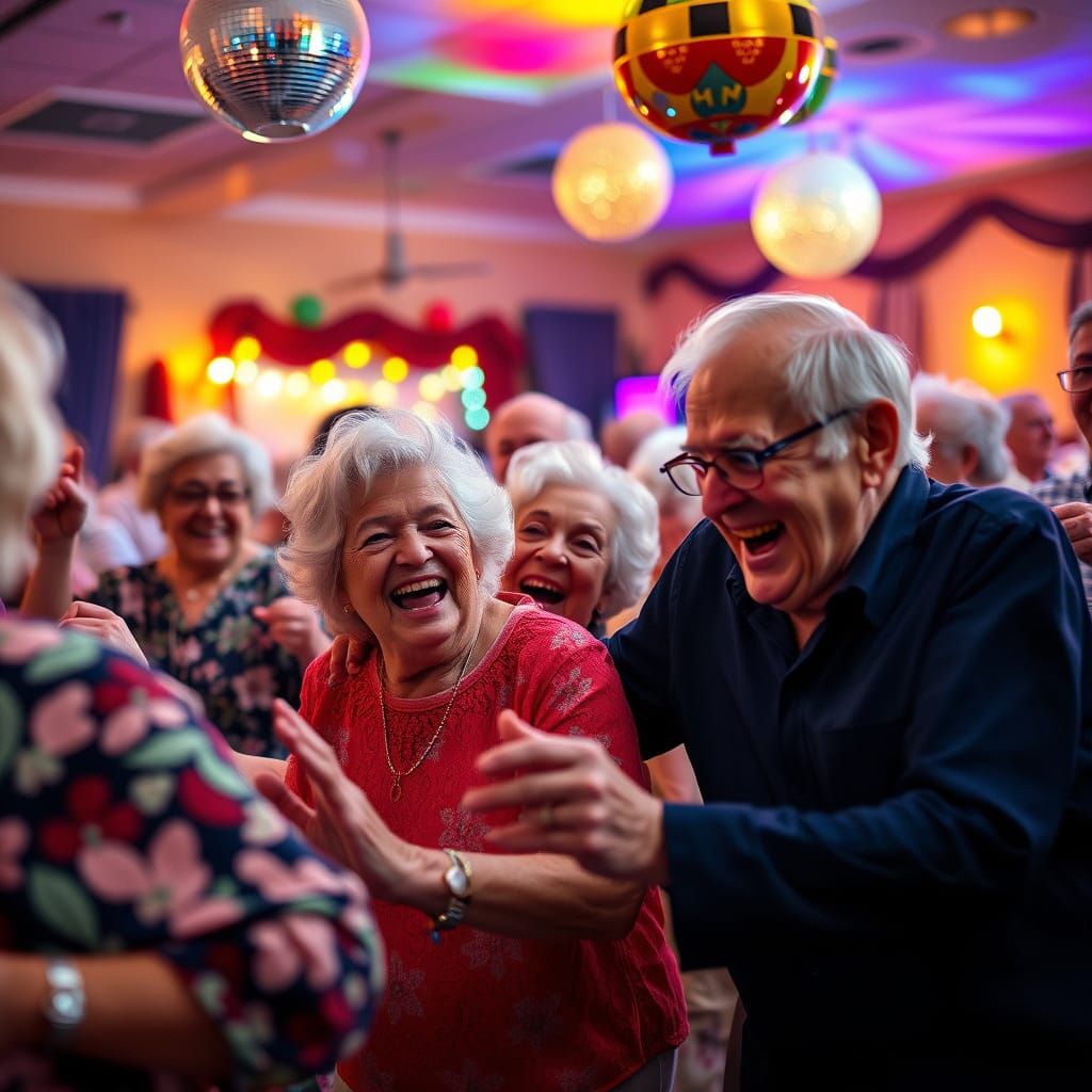 Electric Disco Night at the Nursing Home: Joyful Senior Citi...